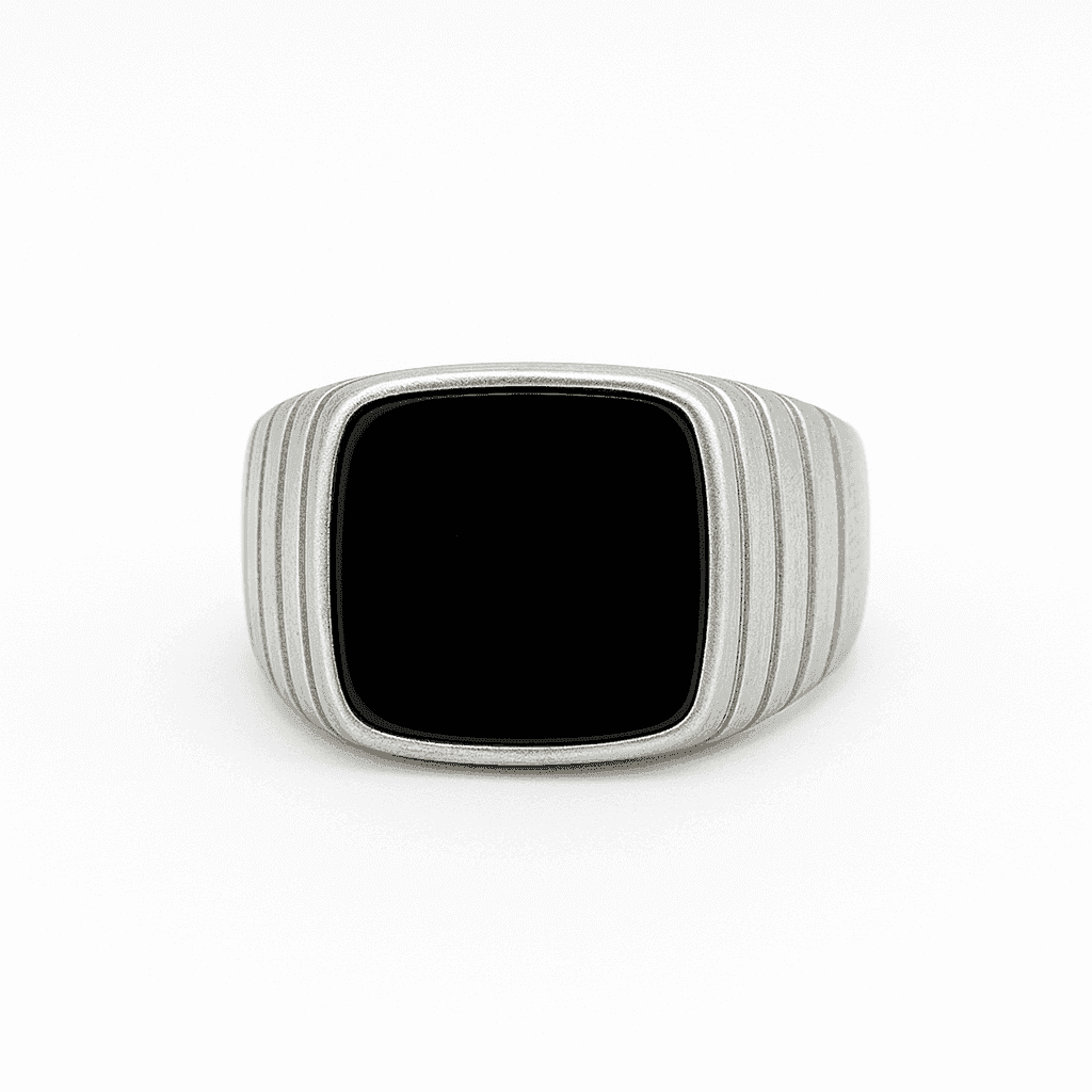 The 925 Silver Black Onyx Ring | Black Onyx Stone - Celestora - India - 10 - - Ring for Men, Boys, Gift for Men, Brother, Boyfriend, Husband