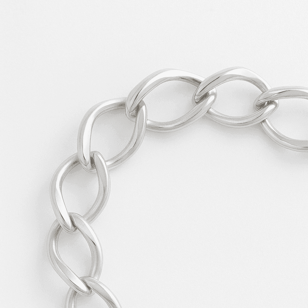 The 925 Sterling Silver Classic Loop Bracelet - Celestora - India - Oval Loop - - Bracelet for Men, Boys, Gift for Men, Brother, Boyfriend, Husband