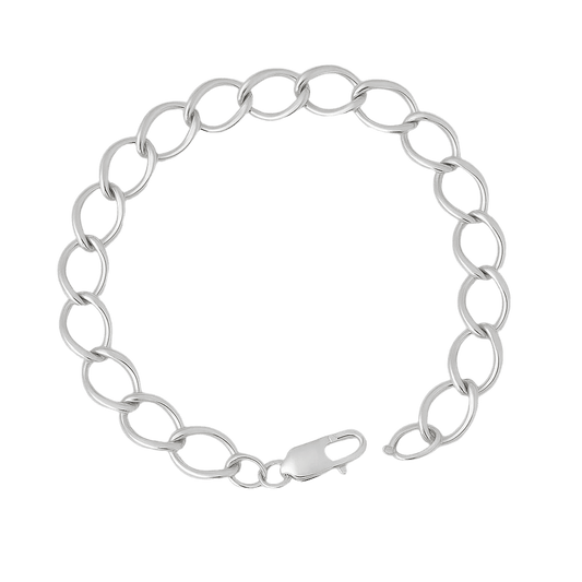 The 925 Sterling Silver Classic Loop Bracelet - Celestora - India - - - Bracelet for Men, Boys, Gift for Men, Brother, Boyfriend, Husband