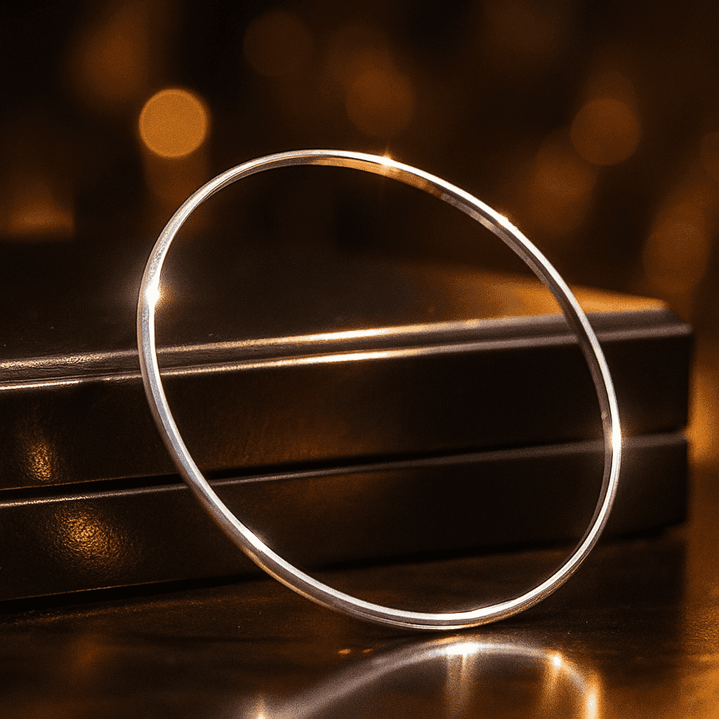 The 925 Sterling Basic Cuff / Kada for Men - Celestora - India - Noble (Close Band) - - Cuff / Kada for Men, Boys, Gift for Men, Brother, Boyfriend, Husband