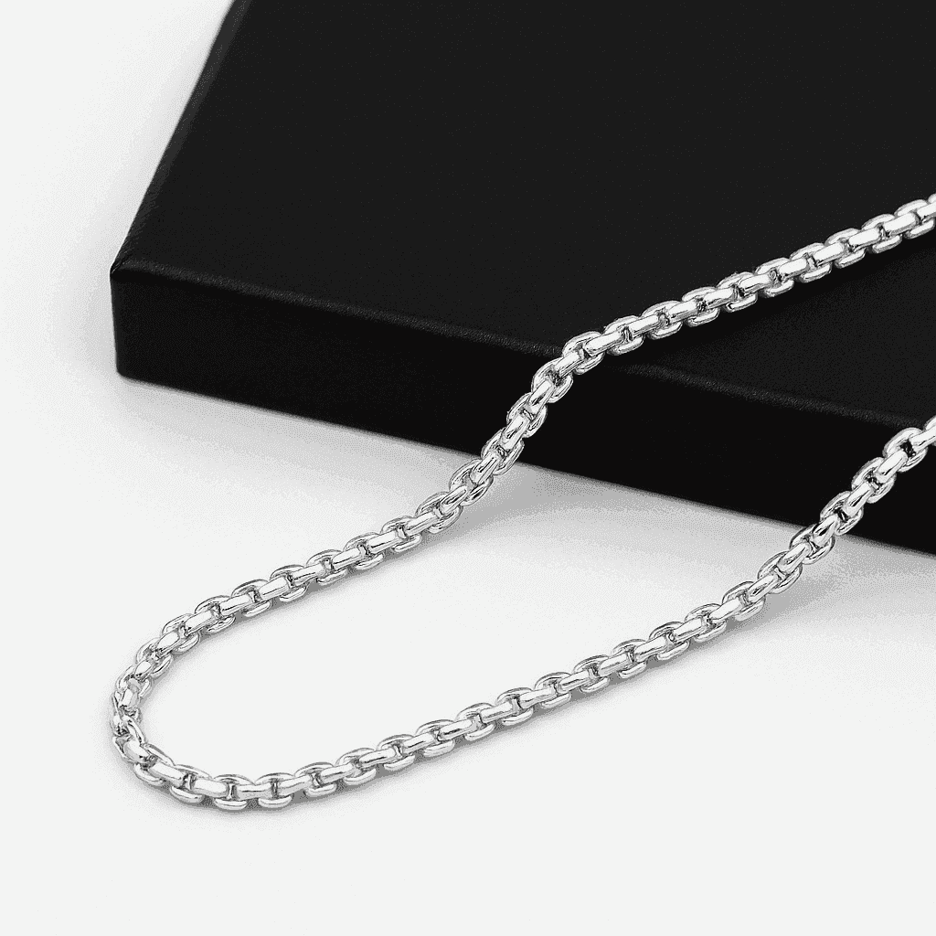 The 925 Sterling Silver Vanguard Chain | Cable Chain - Celestora - India - 20 inches - - Chains for Men, Boys, Gift for Men, Brother, Boyfriend, Husband