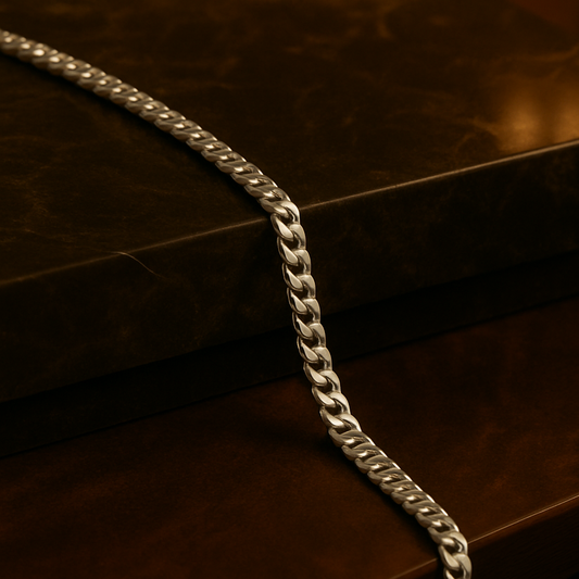 The  925 Sterling Silver Classic Cuban Chain