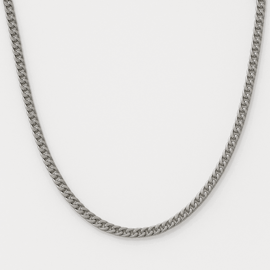 The 925 Sterling Silver Dual-Curb Cuban Chain - Celestora - India - 20 inches - - Chains for Men, Boys, Gift for Men, Brother, Boyfriend, Husband