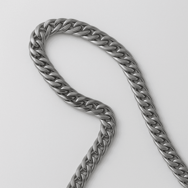 The 925 Sterling Silver Dual-Curb Cuban Chain - Celestora - India - 20 inches - - Chains for Men, Boys, Gift for Men, Brother, Boyfriend, Husband