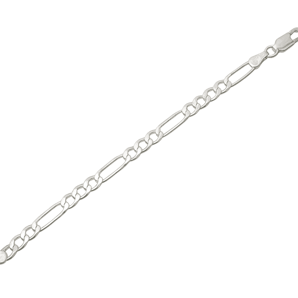The 925 Sterling Silver Classic Figaro Bracelet - Celestora - India - 11.5 g / 5.5mm / 8.5 inches - - Bracelet for Men, Boys, Gift for Men, Brother, Boyfriend, Husband
