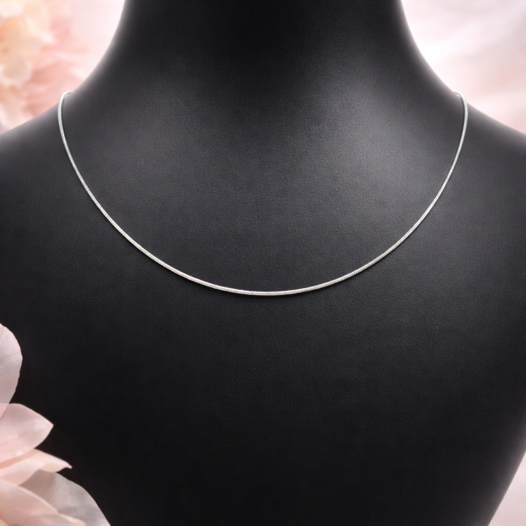 Sleek Minimal Snake Chain Necklace
