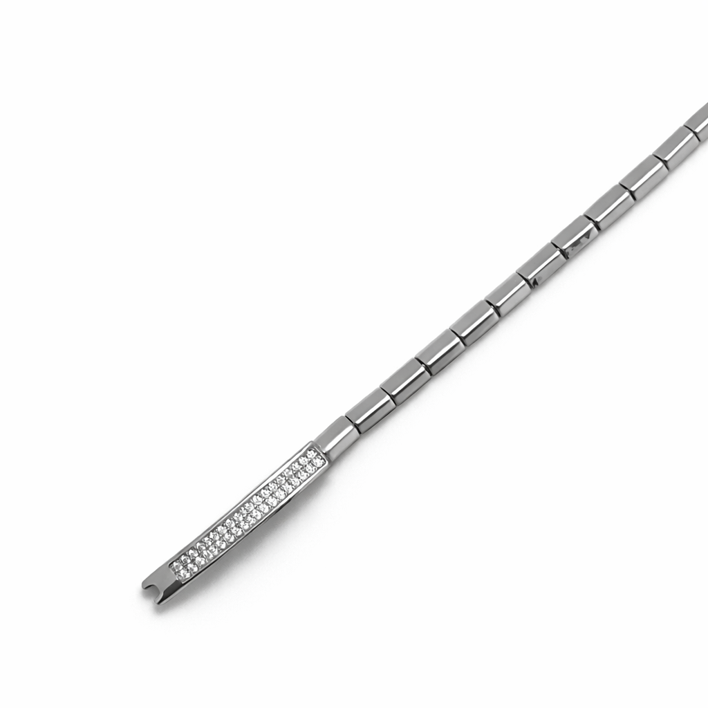 Diamond Sparkle Carved Bracelet