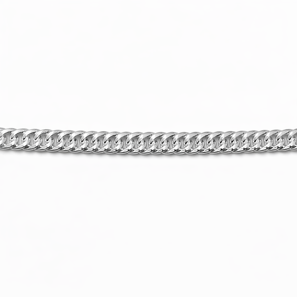 Men's Classic Silver Curb Link Chain