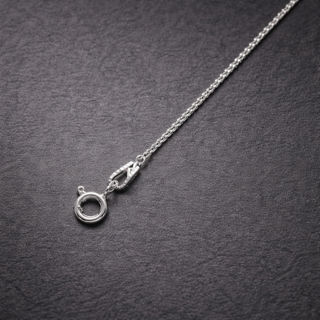 Essential Silver Spiga Wheat Chain Necklace