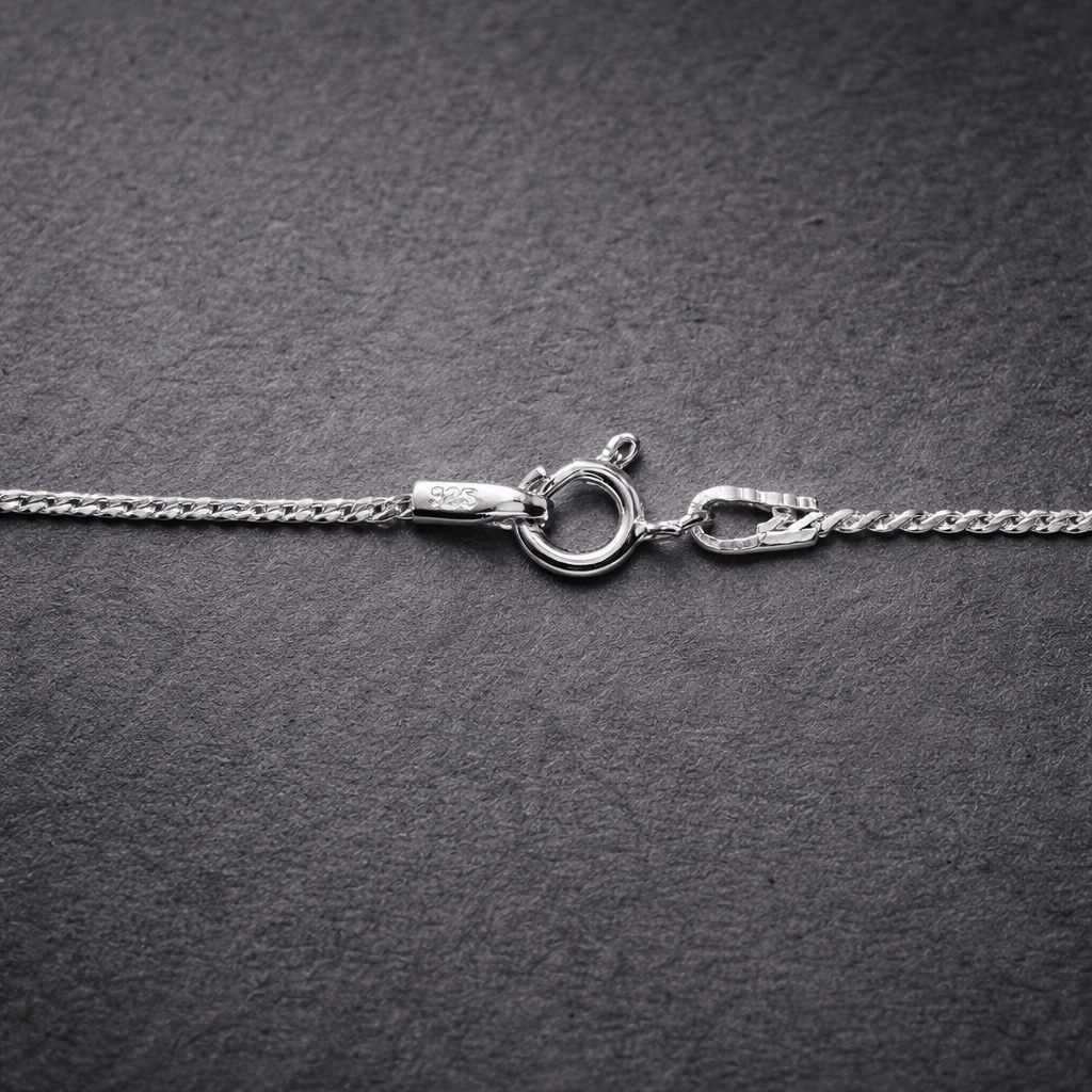 Essential Silver Spiga Wheat Chain Necklace