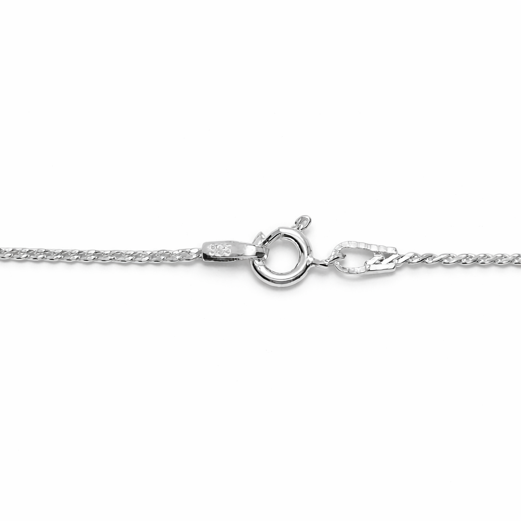 Essential Silver Spiga Wheat Chain Necklace