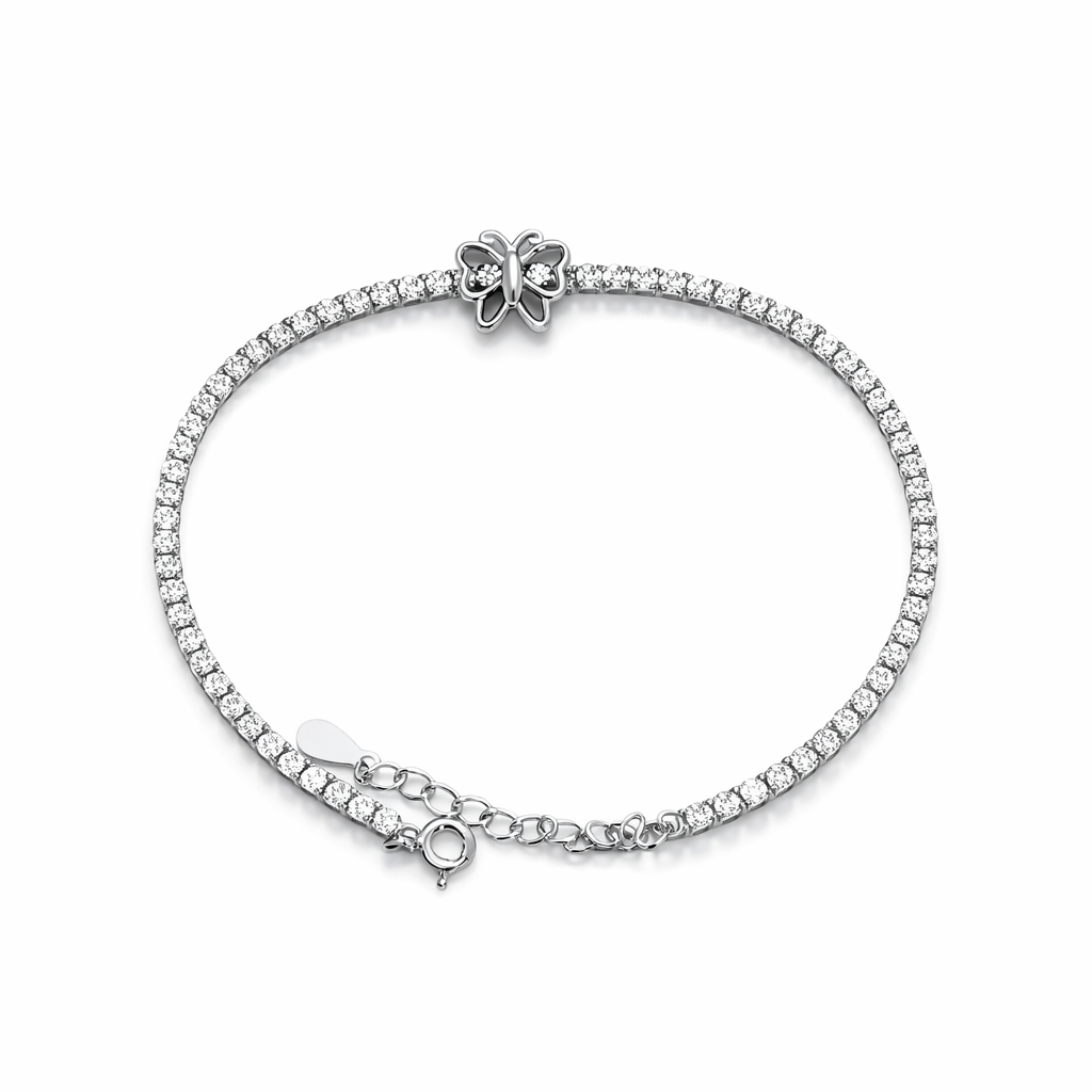 Butterfly Charm Tennis Bracelet
