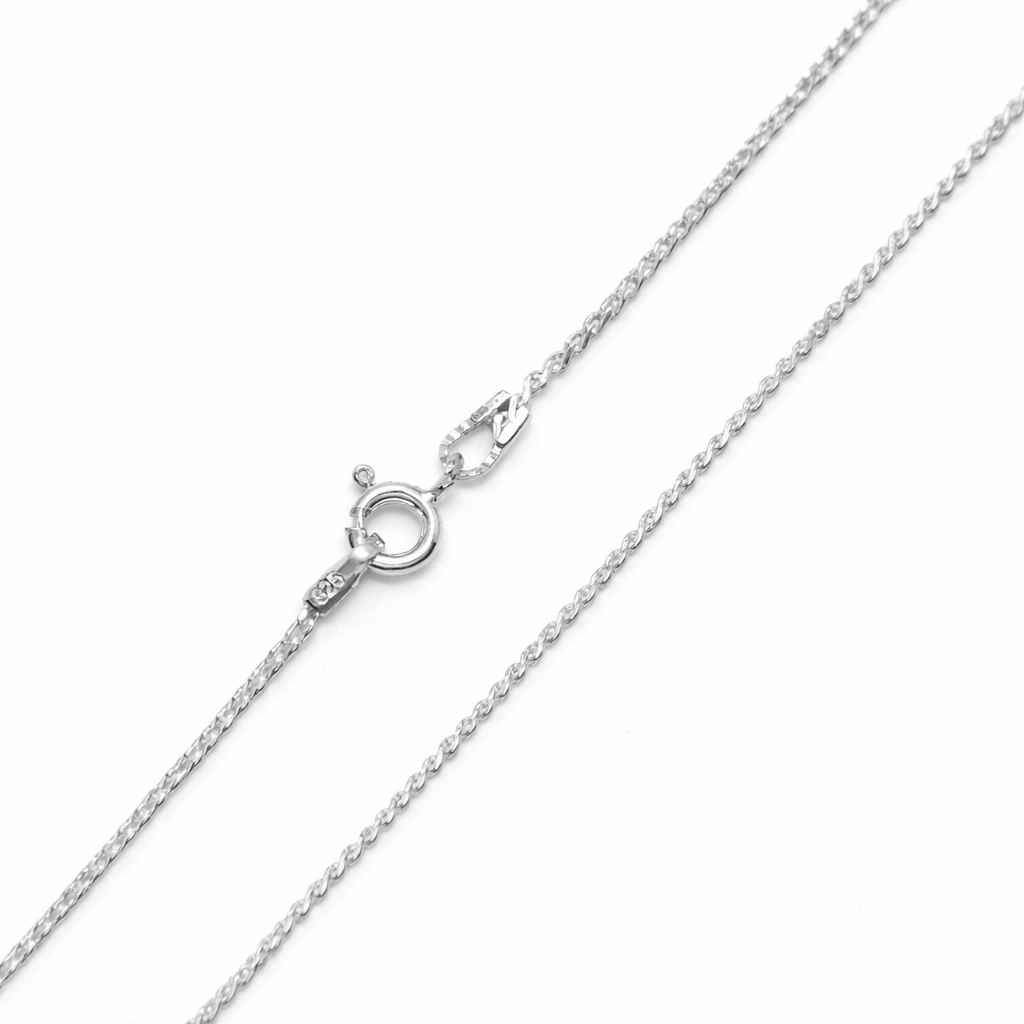 Essential Silver Spiga Wheat Chain Necklace