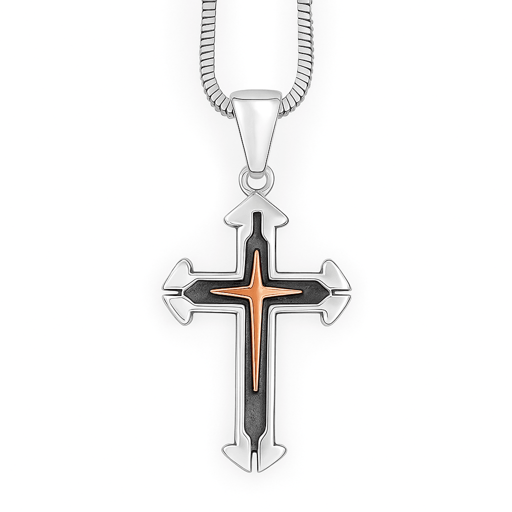 The 925 Sterling Silver Cross Pendant for Faith and Strength (Without Chain) - Celestora - India - - - God Pendant for Men, Boys, Gift for Men, Brother, Boyfriend, Husband