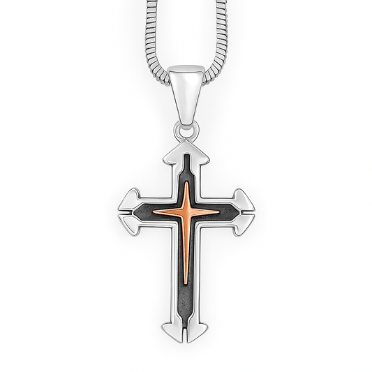 The 925 Sterling Silver Cross Pendant for Faith and Strength (Without Chain) - Celestora - India - - - God Pendant for Men, Boys, Gift for Men, Brother, Boyfriend, Husband