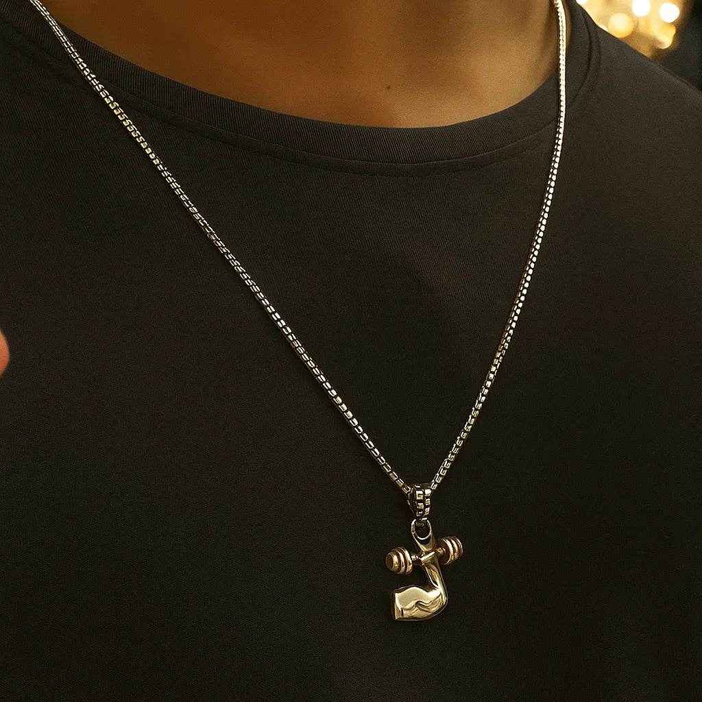 The 925 Sterling Silver King’s Power Pendant for Gym (Limited Edition, Single Piece, Without Chain) - Celestora - India - Flex - - Pendants for Men, Boys, Gift for Men, Brother, Boyfriend, Husband