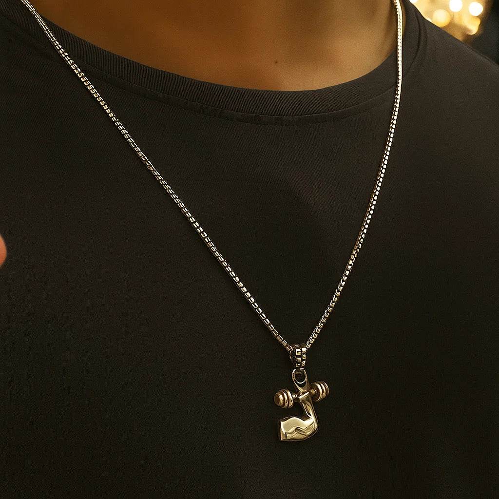 The 925 Sterling Silver King’s Power Pendant for Gym (Limited Edition, Single Piece, Without Chain) - Celestora - India - - - Pendants for Men, Boys, Gift for Men, Brother, Boyfriend, Husband
