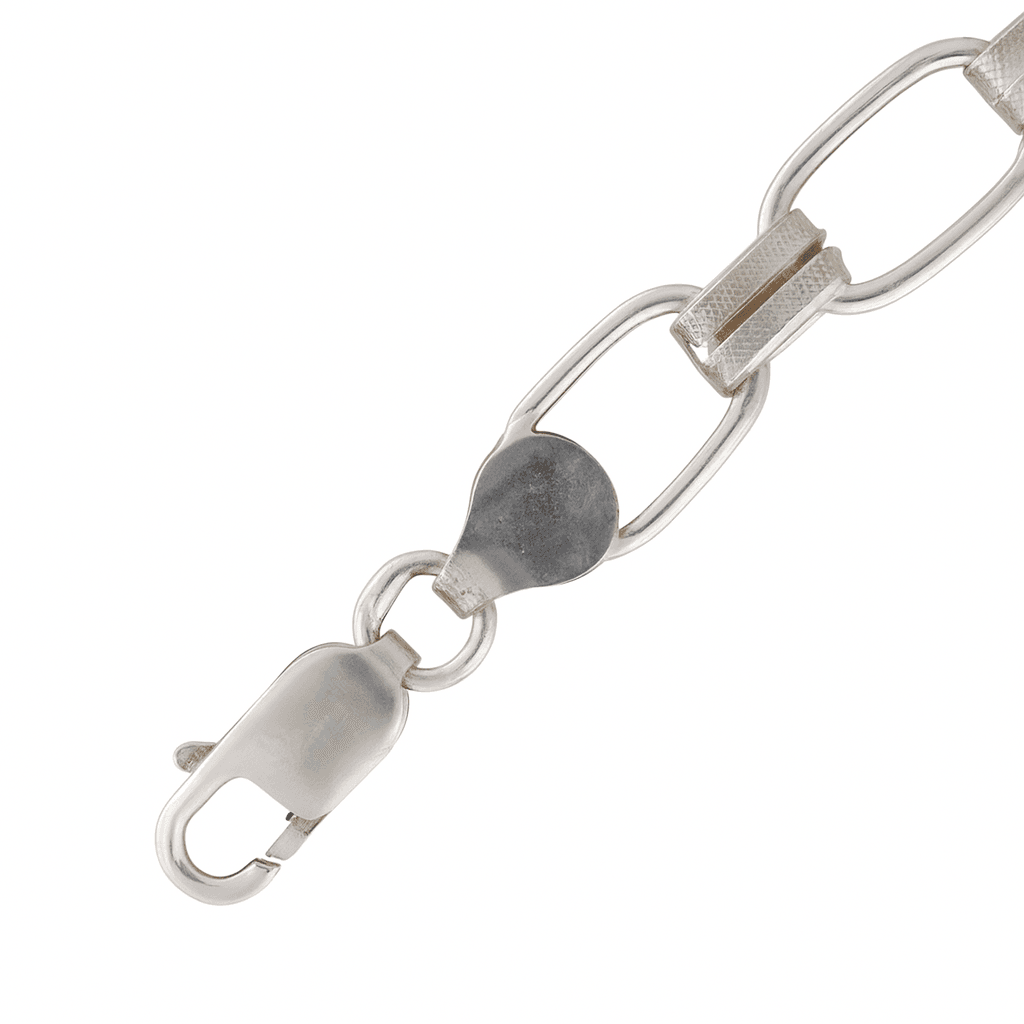 The 925 Sterling Silver Paperclip Link Bracelet - Celestora - India - - - Bracelet for Men, Boys, Gift for Men, Brother, Boyfriend, Husband