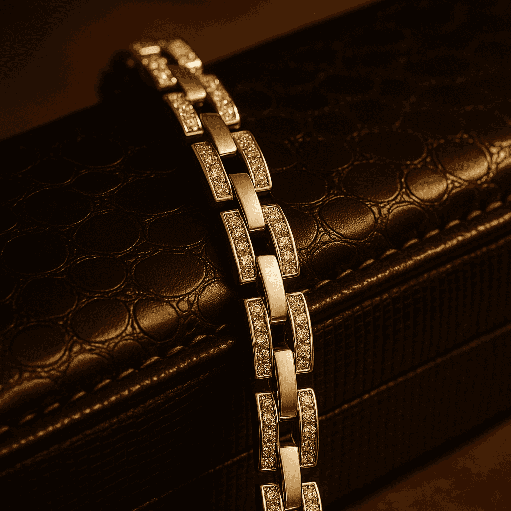 The 925 Sterling Silver Iced Box Link Bracelet - Celestora - India - - - Bracelet for Men, Boys, Gift for Men, Brother, Boyfriend, Husband