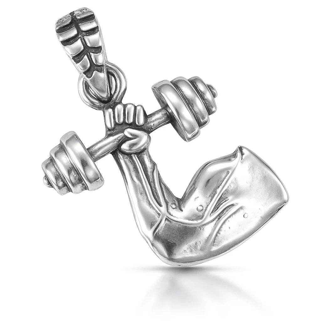The 925 Sterling Silver King’s Power Pendant for Gym (Limited Edition, Single Piece, Without Chain) - Celestora - India - Flex - - Pendants for Men, Boys, Gift for Men, Brother, Boyfriend, Husband