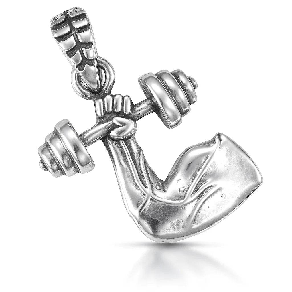 The 925 Sterling Silver King’s Power Pendant for Gym (Limited Edition, Single Piece, Without Chain) - Celestora - India - - - Pendants for Men, Boys, Gift for Men, Brother, Boyfriend, Husband