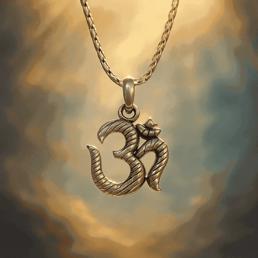 The 925 Sterling Silver Sacred Om Silver Pendant | Unisex | Without Chain - Celestora - India - Bliss - men - God Pendant