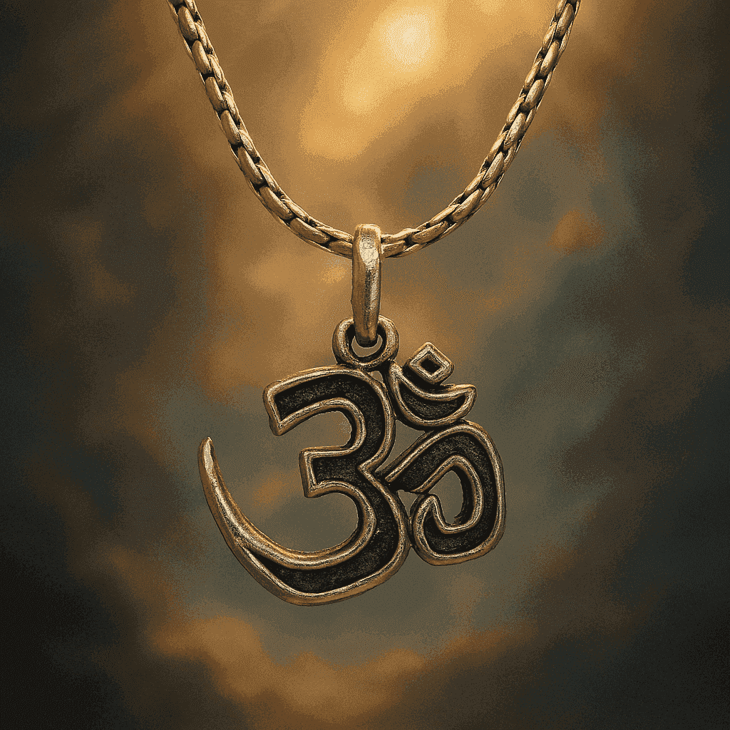 The 925 Sterling Silver Sacred Om Silver Pendant | Unisex | Without Chain - Celestora - India - Peace - men - God Pendant