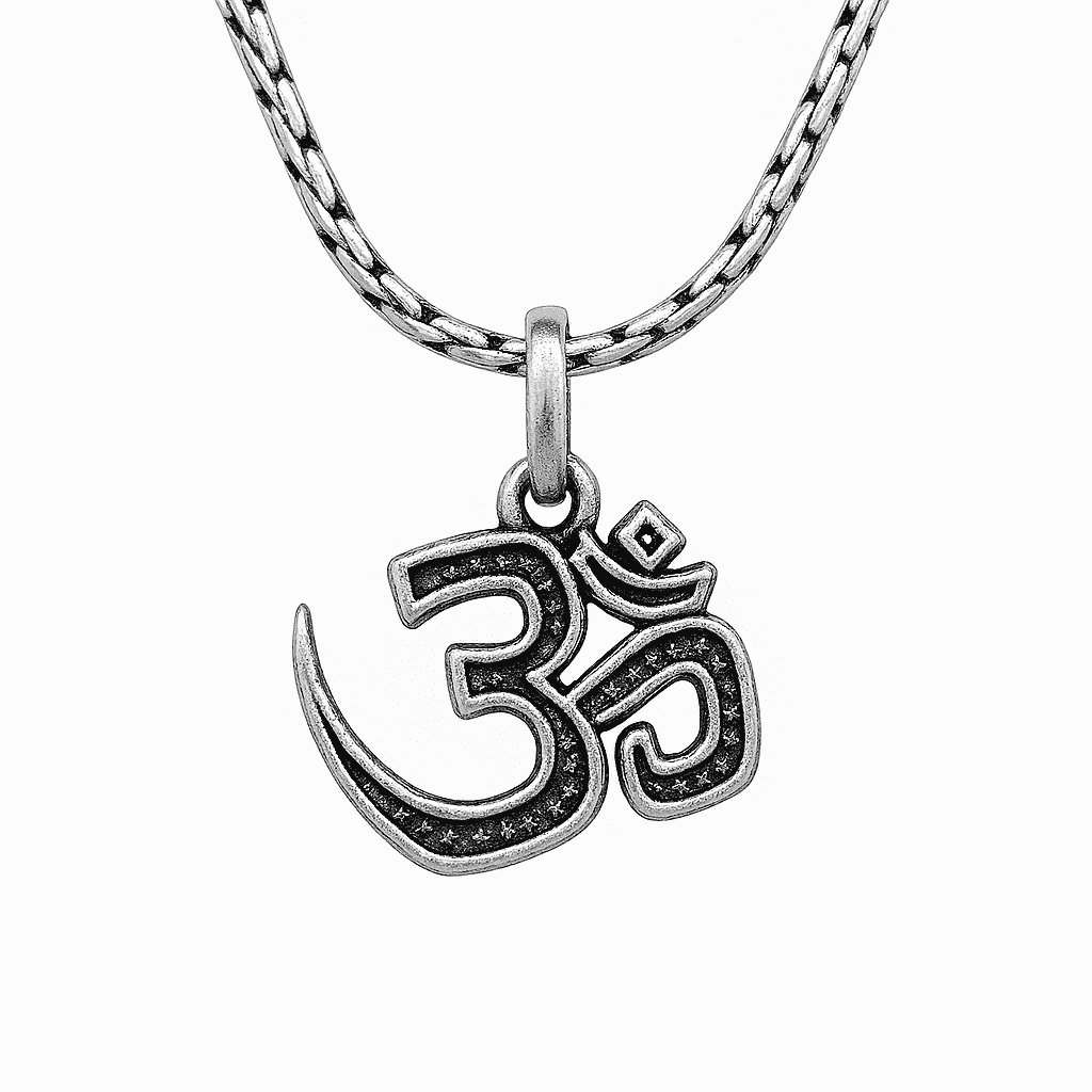 The 925 Sterling Silver Sacred Om Silver Pendant | Unisex | Without Chain - Celestora - India - Bliss - - God Pendant for Men, Boys, Gift for Men, Brother, Boyfriend, Husband