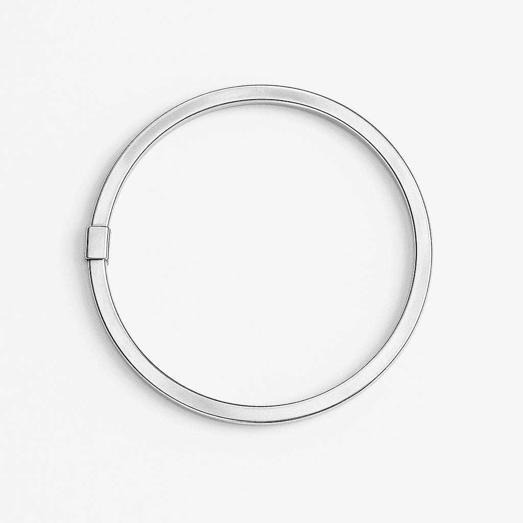 The 925 Sterling Basic Cuff / Kada for Men - Celestora - India - Noble (Close Band) - - Cuff / Kada for Men, Boys, Gift for Men, Brother, Boyfriend, Husband