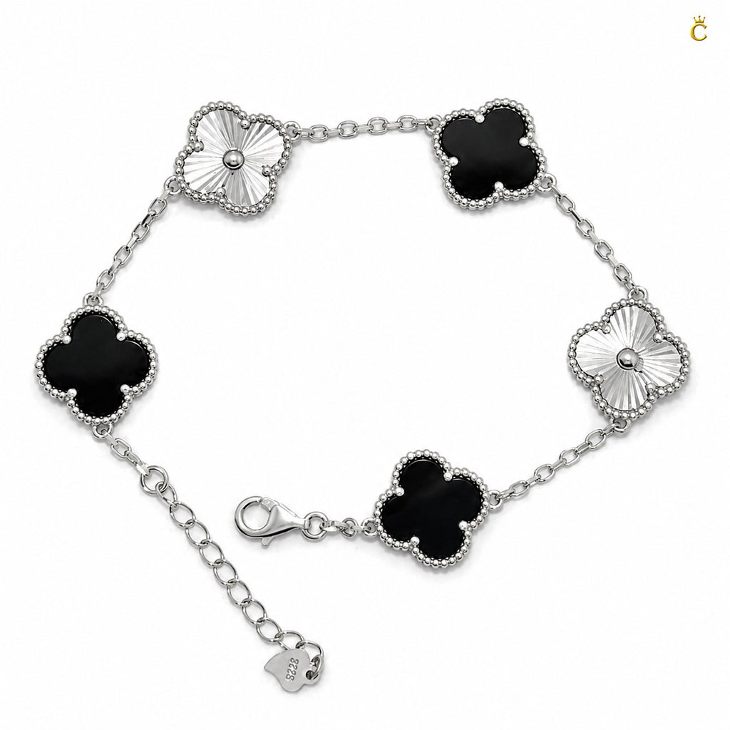 Celestora- Midnight Black Fortune Van cliff Bracelet