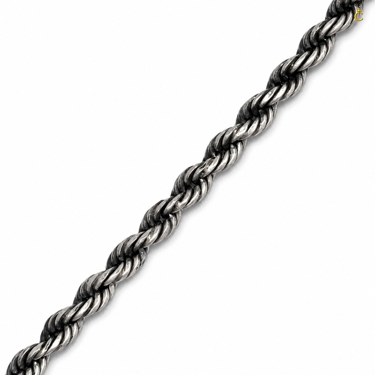 Celestora Oxidized Twisted Rope Bracelet: