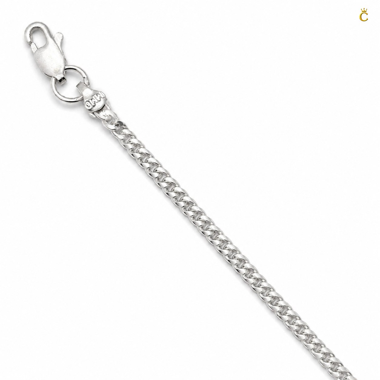 Men's Silver Classic Curb Bracelet