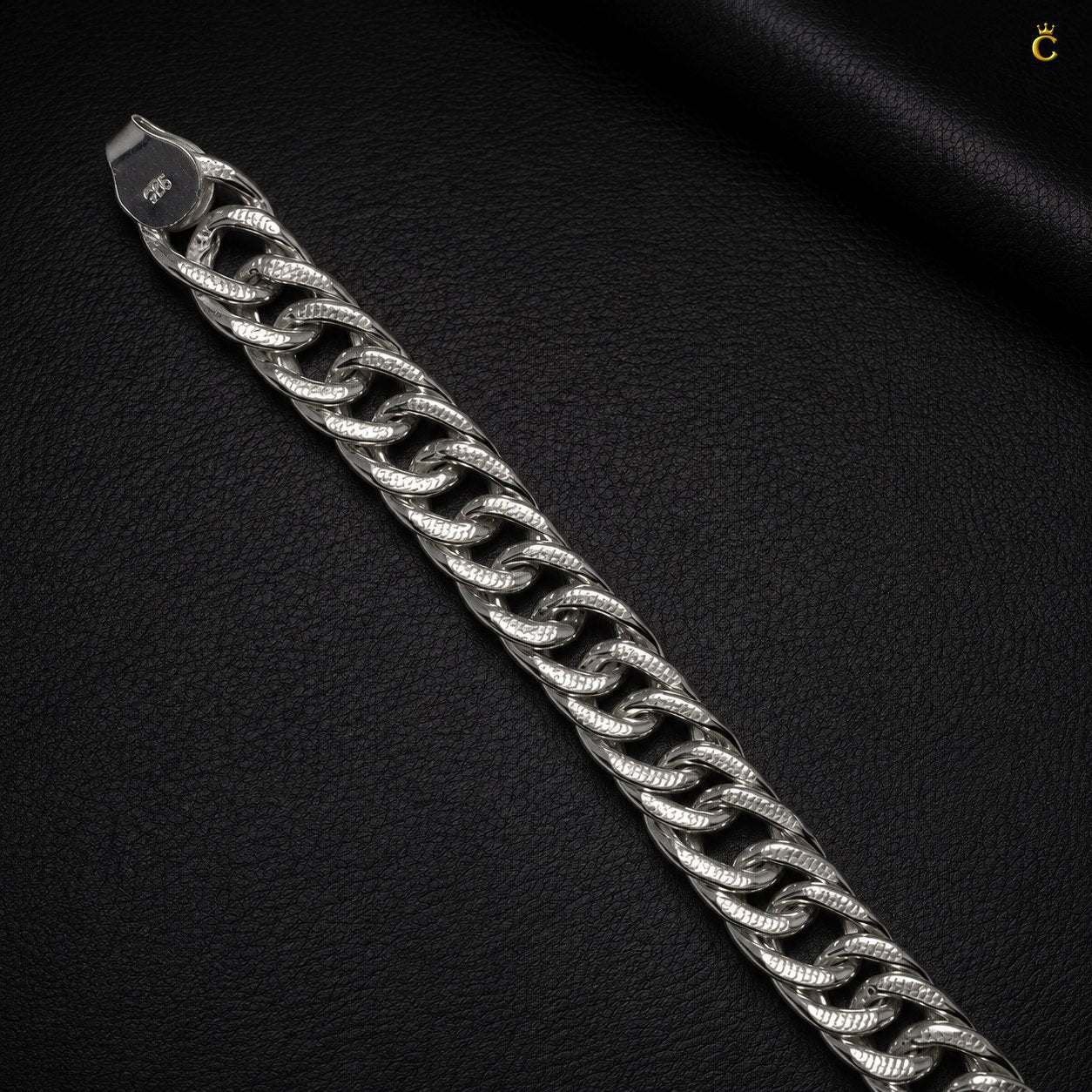 Premium Silver Cuban Link Bracelet for Men