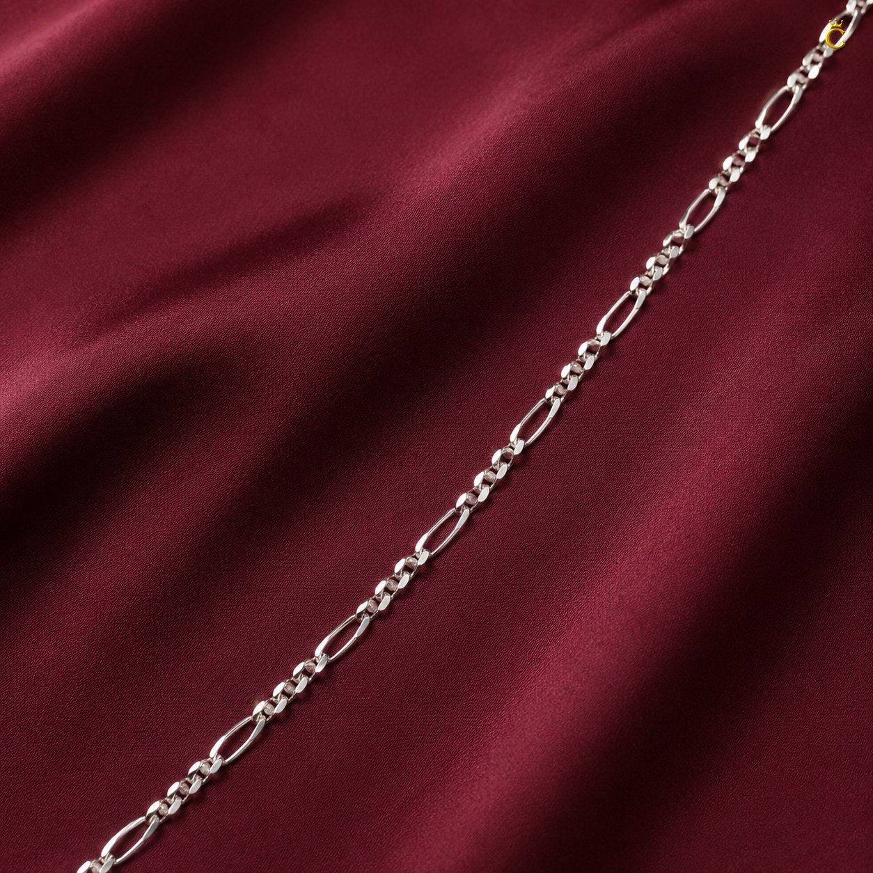 Premium Silver Figaro Chain Necklace