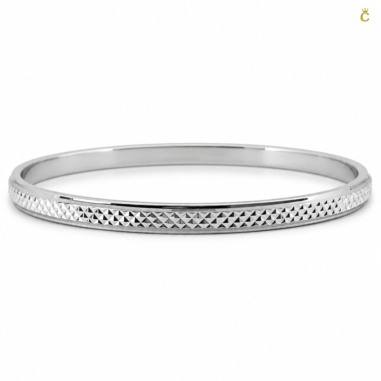 Silver Textured Men's Cuff Bracelet