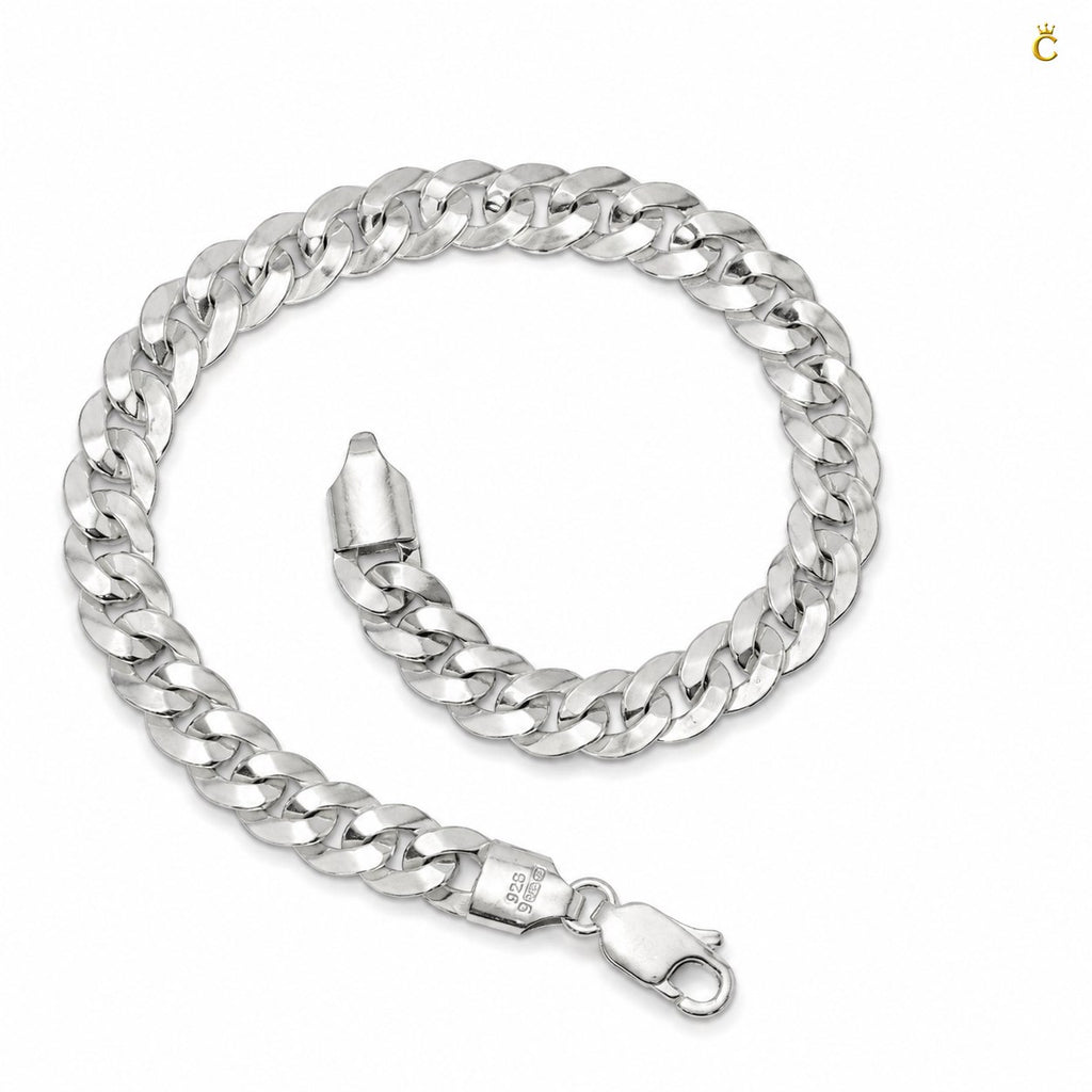 Men's Silver Cuban Link Chain Bracelet