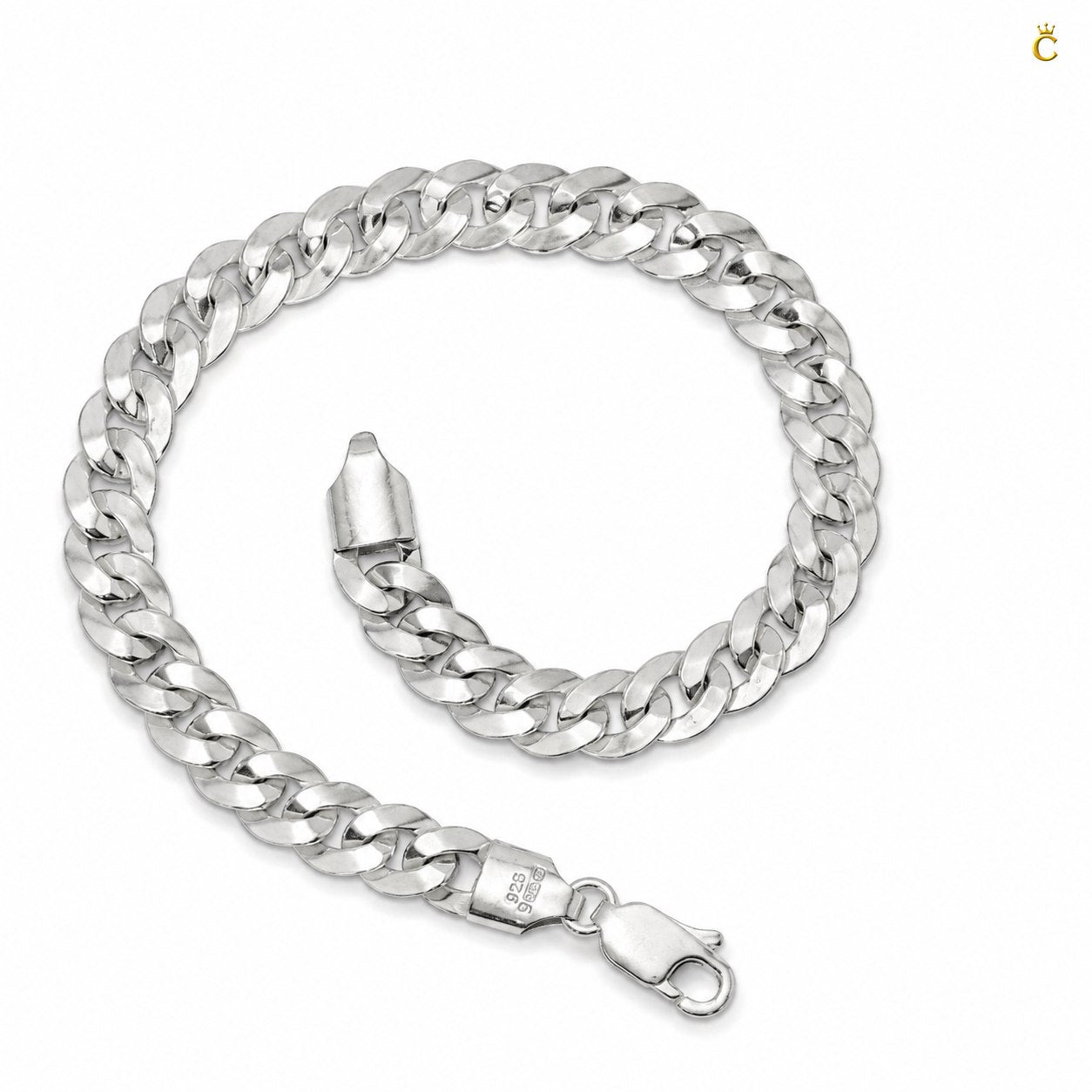 Men's Silver Cuban Link Chain Bracelet