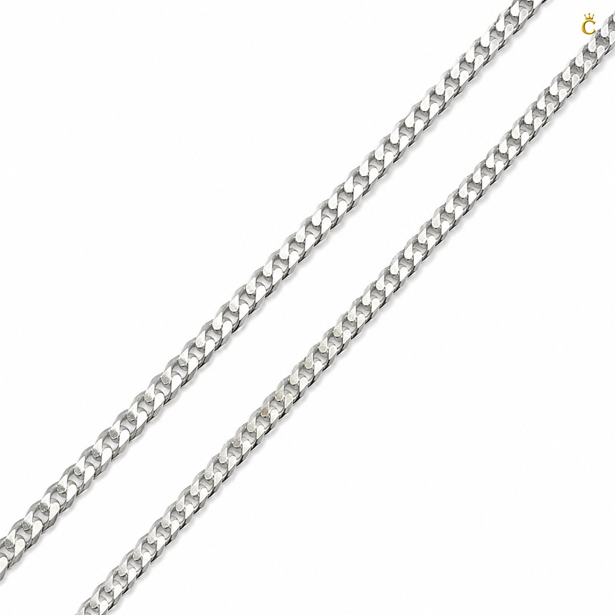 Silver Classic Everyday Curb chain 22 inches