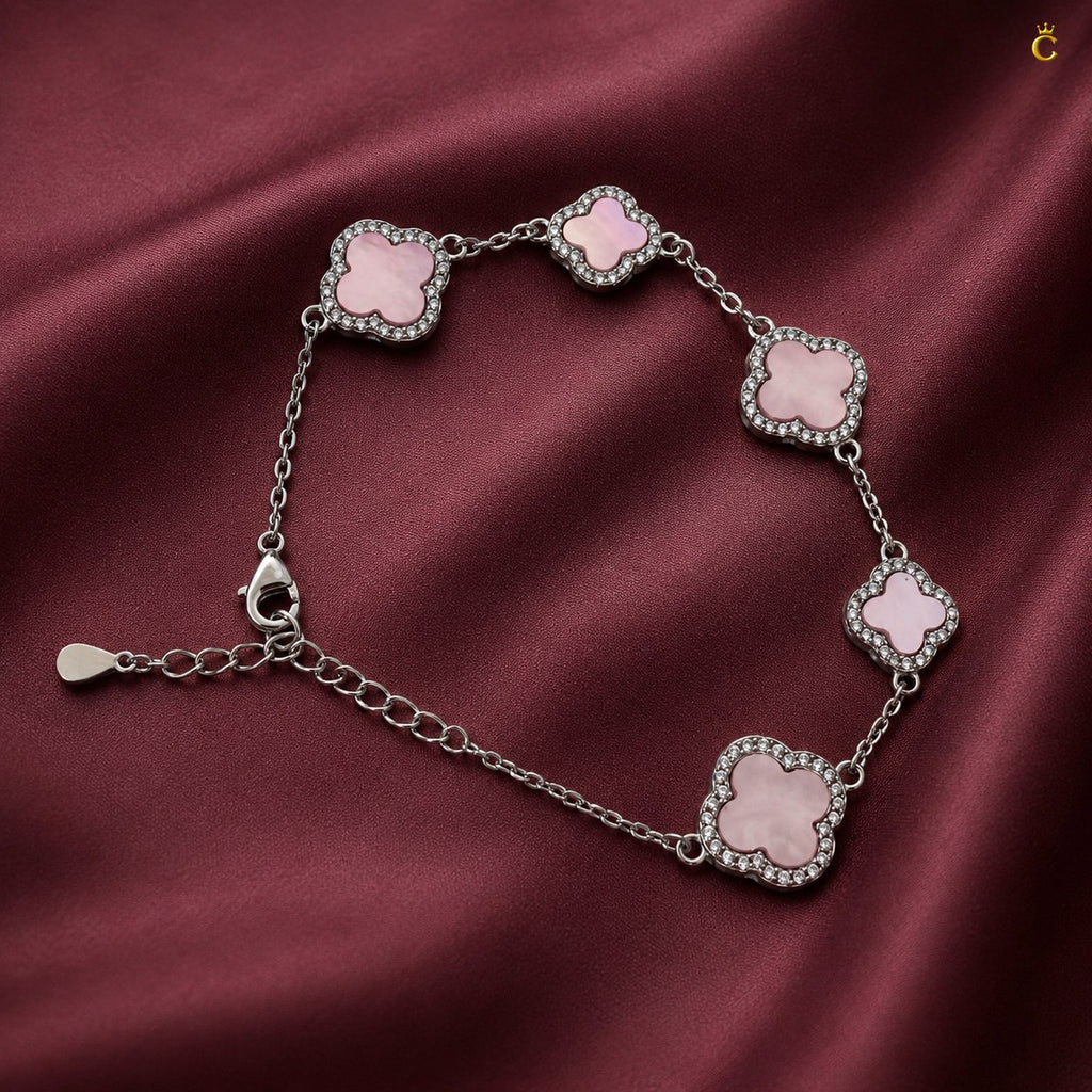 Celestora Charming Blush Clover Van cliff Bracelet
