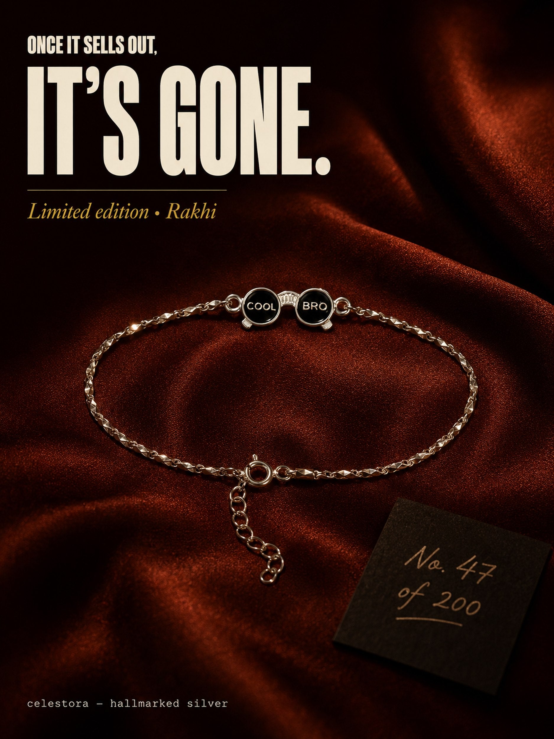 Cool-Bro Figaro Chain Rakshabandhan Rakhi