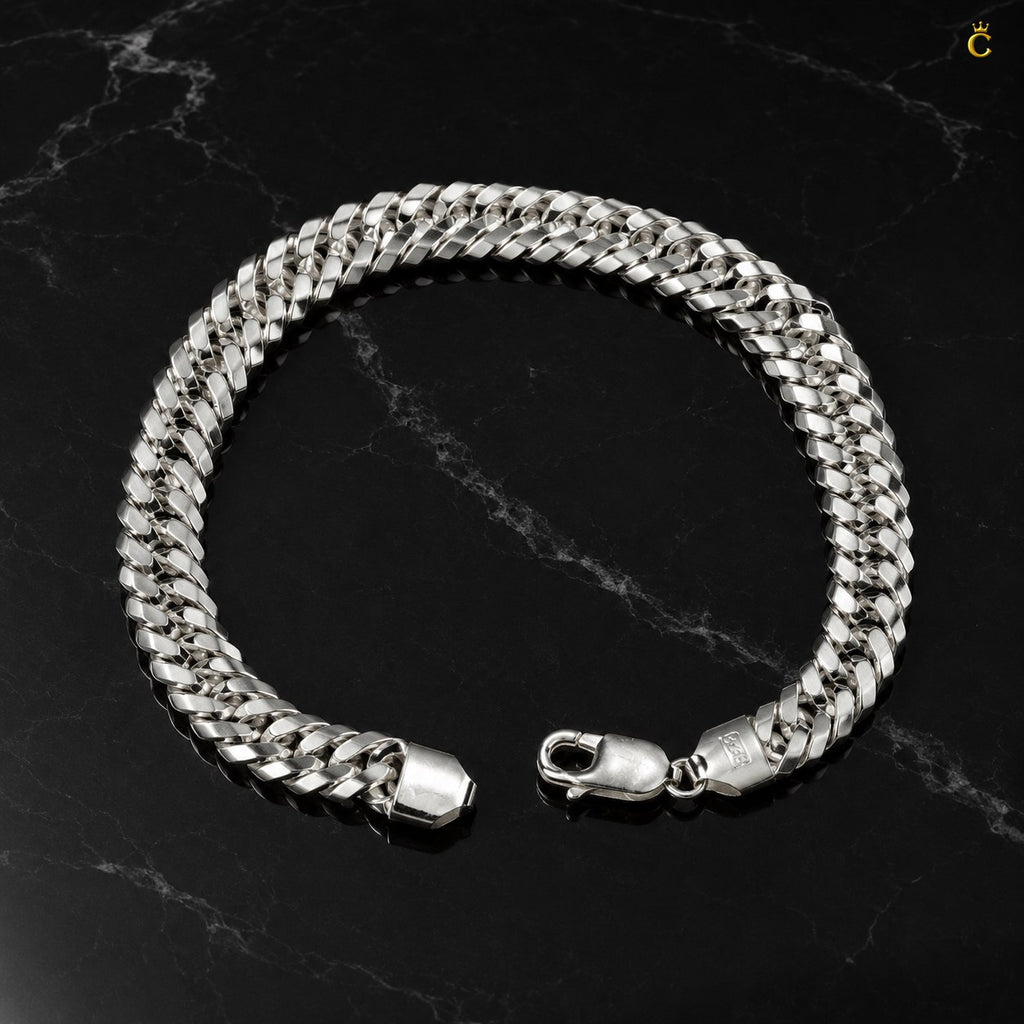 Classic Silver Cuban Curb Bracelet