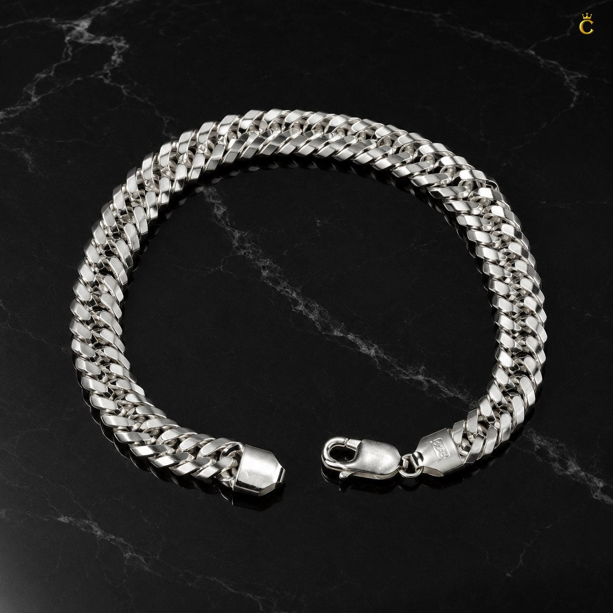 Classic Silver Cuban Curb Bracelet