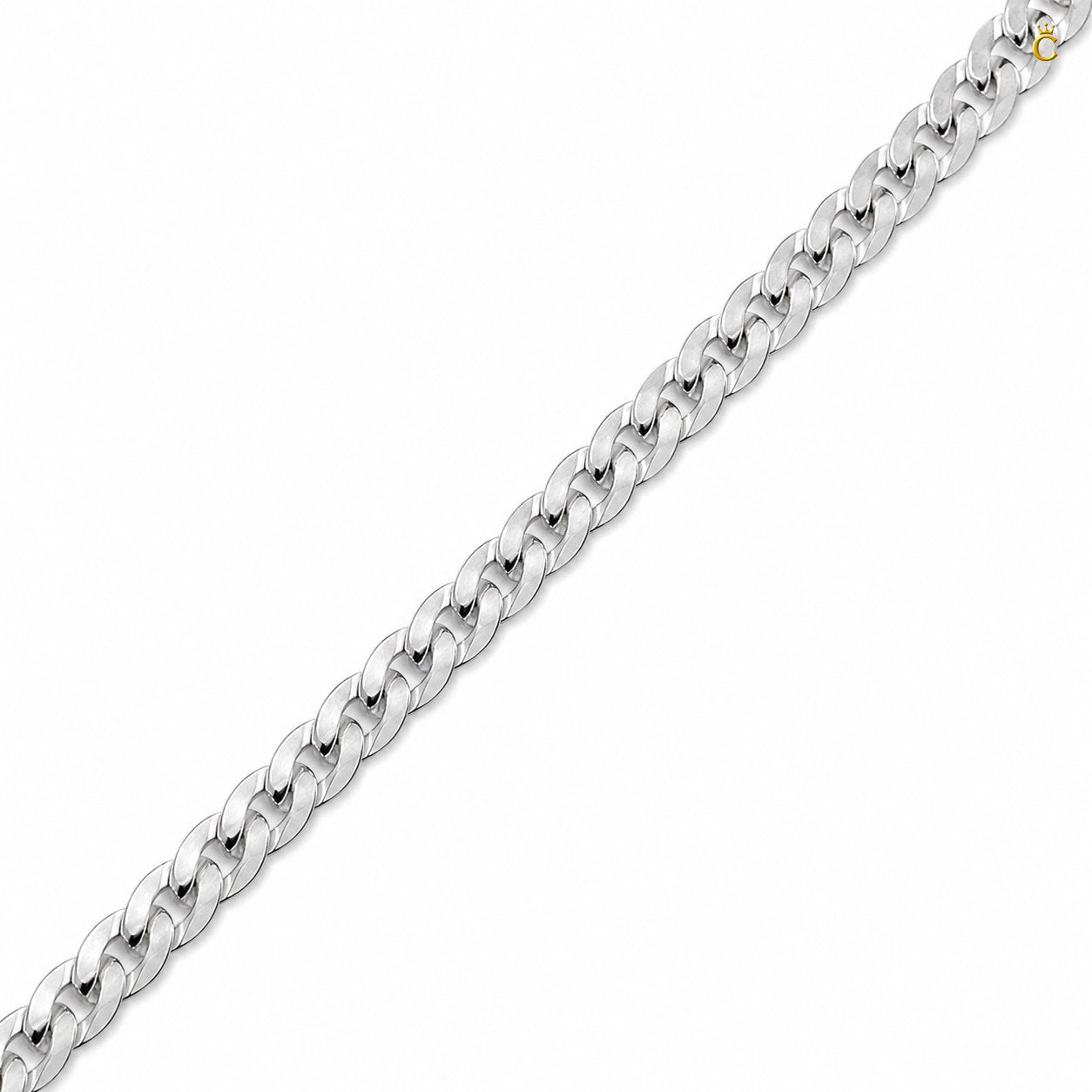 Men's Silver Cuban Link Chain Bracelet