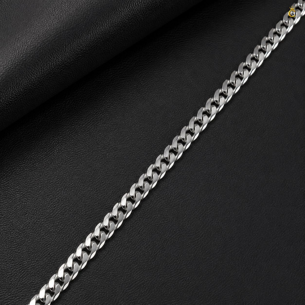 Men's Silver Cuban Link Chain Bracelet