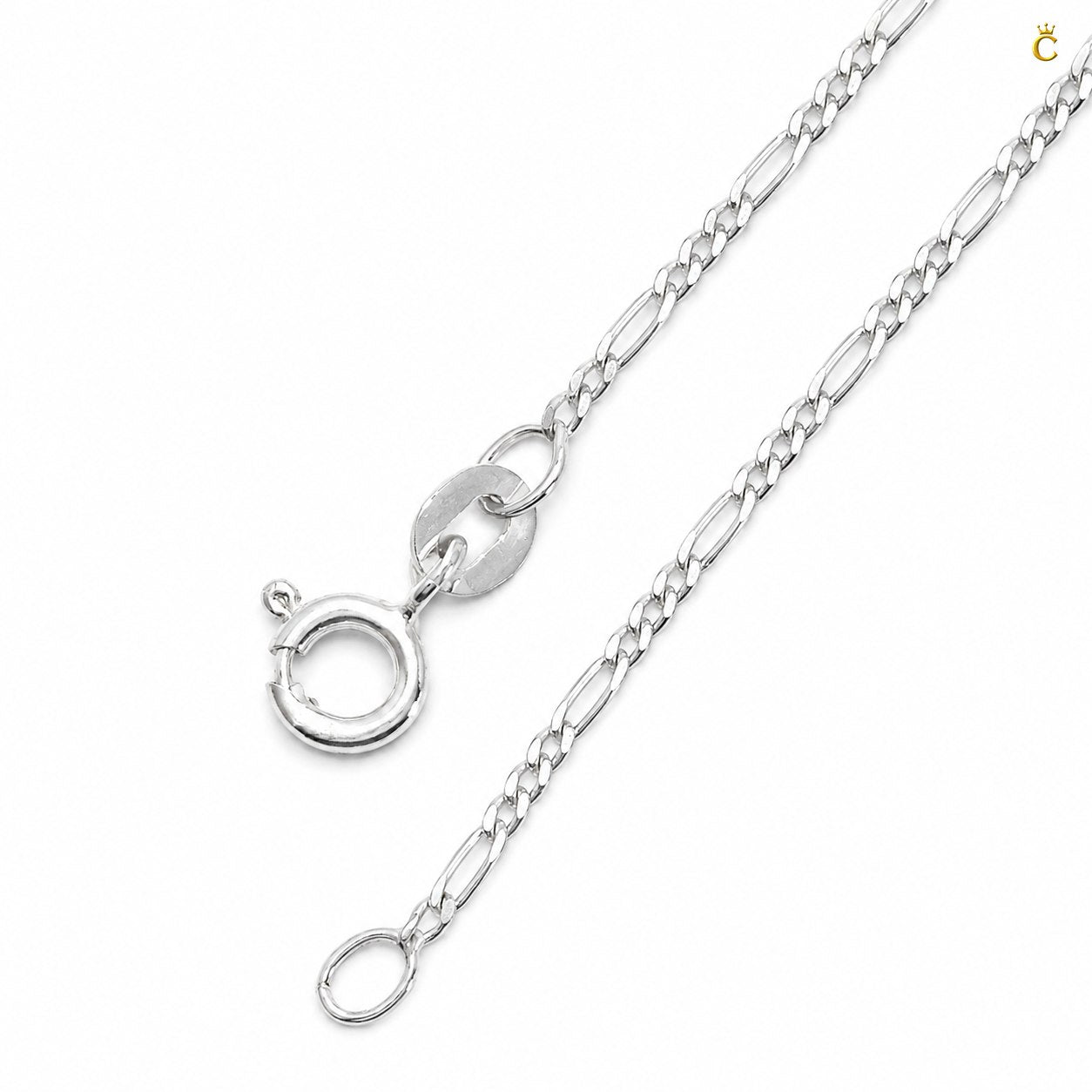 Premium Silver Figaro Chain Necklace
