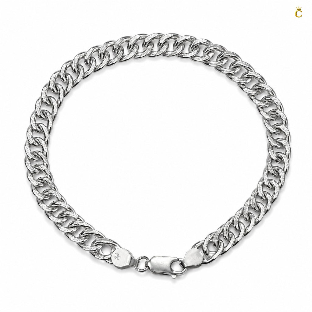 Premium Silver Cuban Link Bracelet for Men
