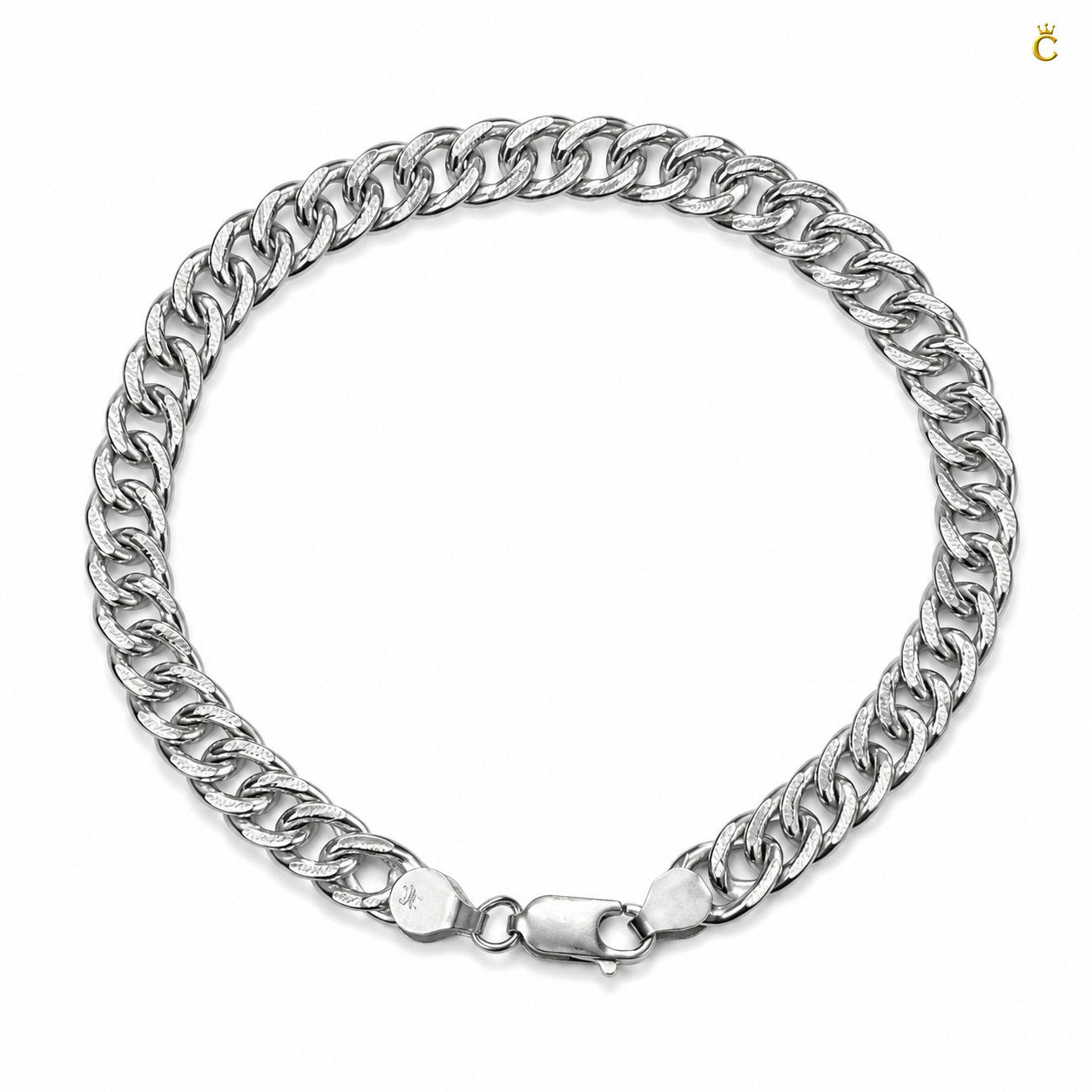 Premium Silver Cuban Link Bracelet for Men