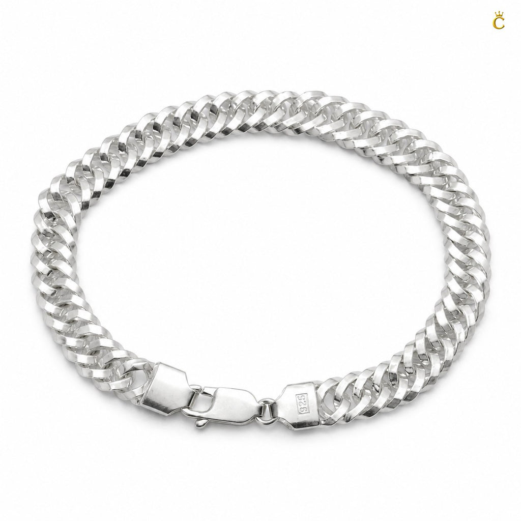 Classic Silver Cuban Curb Bracelet