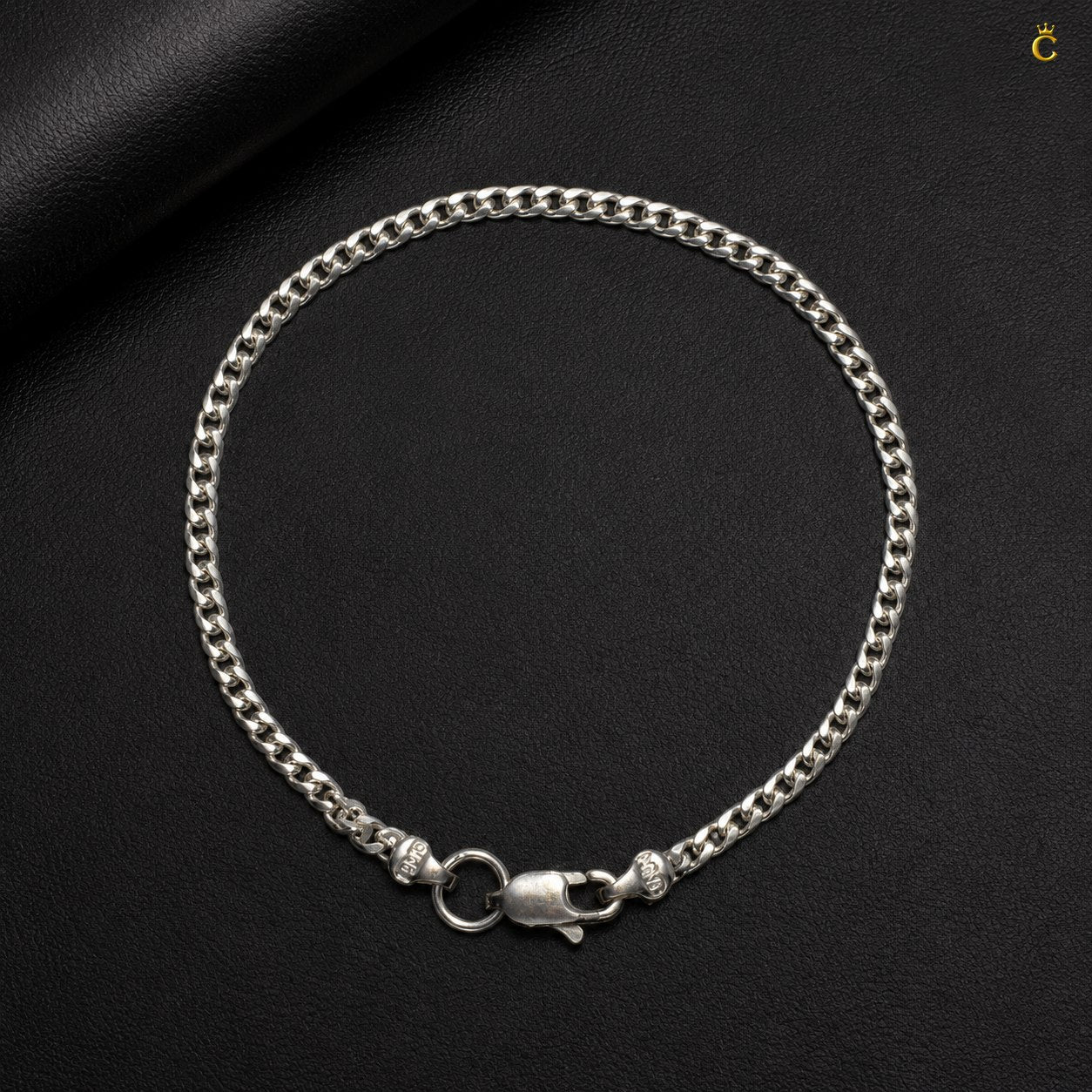 Men's Silver Classic Curb Bracelet