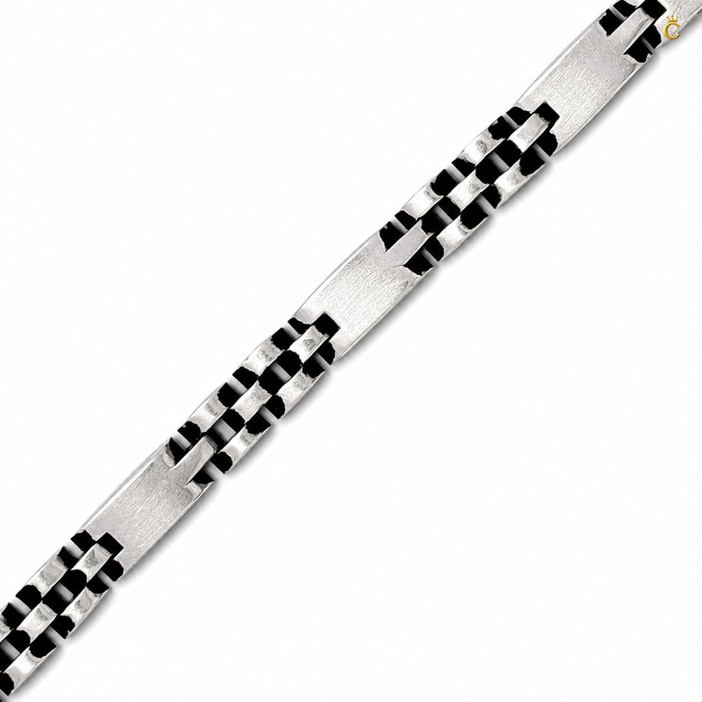 Link Strap Oxidised Bracelet
